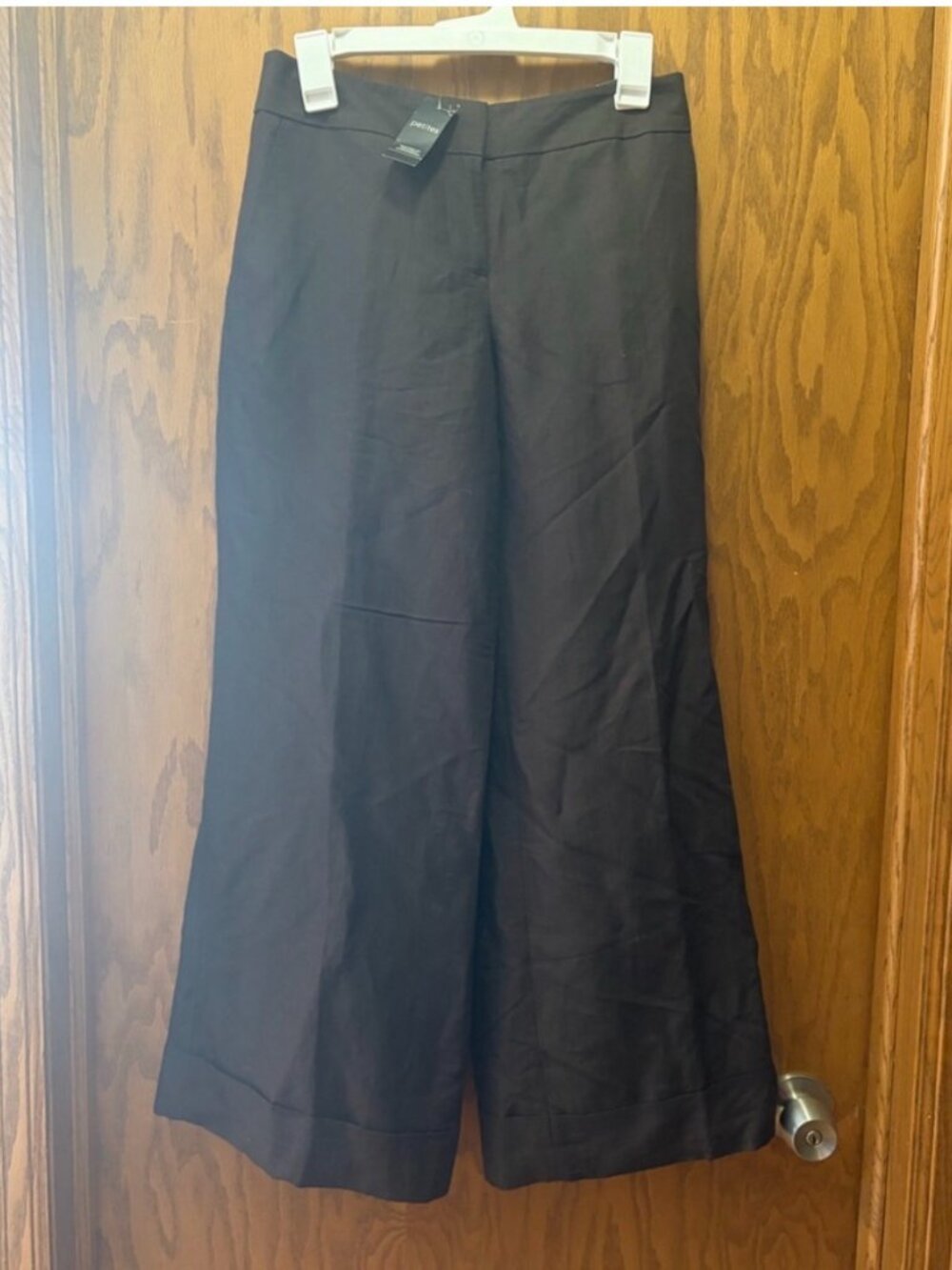 LOFT Brown Wide Leg lined dress Pants petite size 4 Ann NWT Ann Taylor